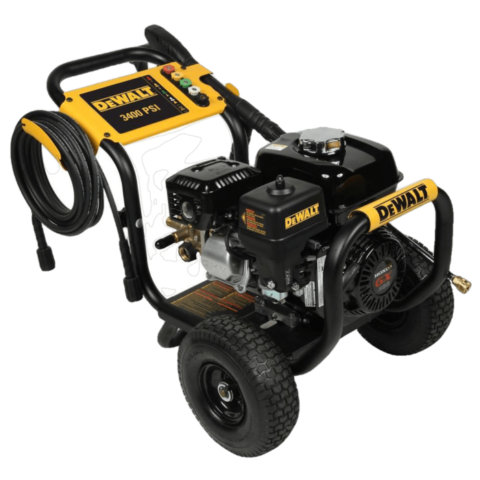 DEWALT PowerPro 3400 PSI Gas Pressure Washer – 2.5 GPM Heavy-Duty Cleaner with Honda GX200 Engine