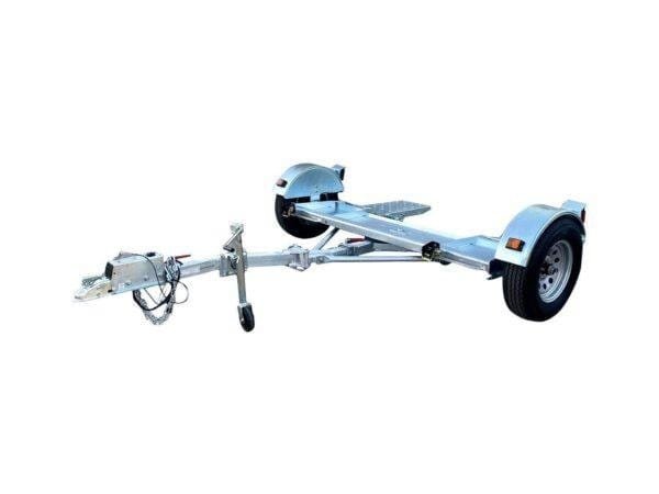 Beltenza Galvanized Car Tow Dolly – Folding RV Trailer with Surge Brake