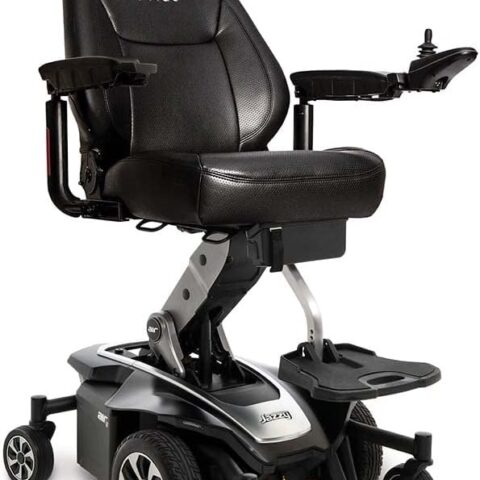 Pride Jazzy Air 2 Electric Power Chair – Mid-Wheel Drive, 300 lb Capacity, 16.8-Mile Range, 4 MPH, U-1 Batteries