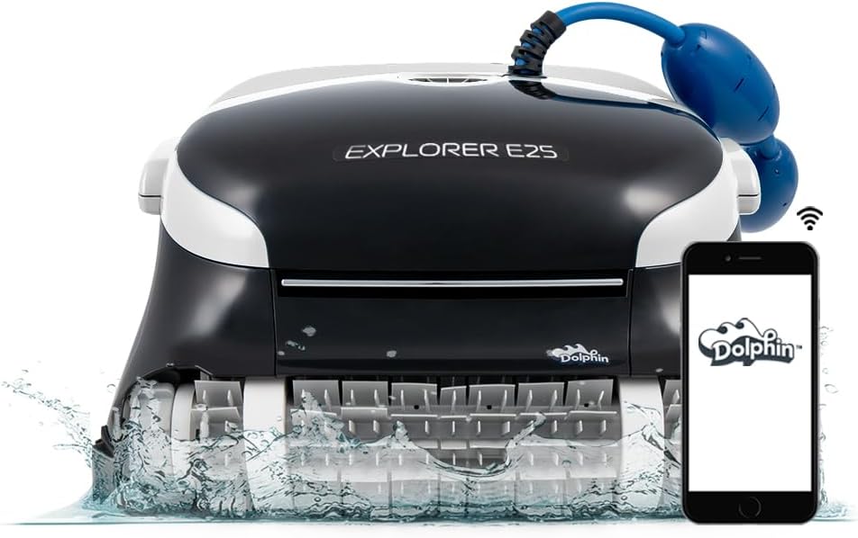 Dolphin Explorer E40 Robotic Pool Cleaner with Wi-Fi – Wall-Climbing, Waterline Scrubbing, Dual Drive Precision, for Inground Pools up to 50 ft - Image 19