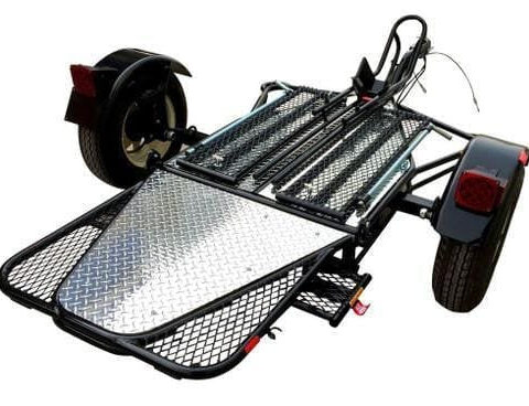 Beltenza Single Rail Motorcycle Trailer – Compact, Easy-to-Tow Hauler for One Bike