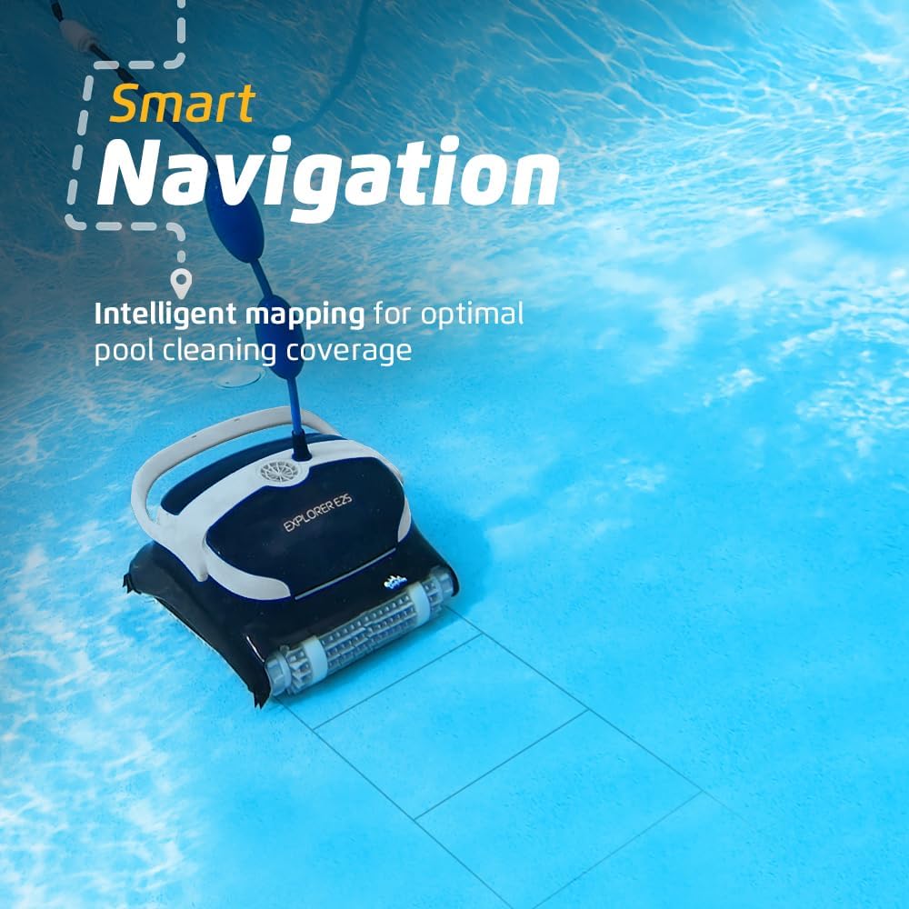 Dolphin Explorer E40 Robotic Pool Cleaner with Wi-Fi – Wall-Climbing, Waterline Scrubbing, Dual Drive Precision, for Inground Pools up to 50 ft - Image 24