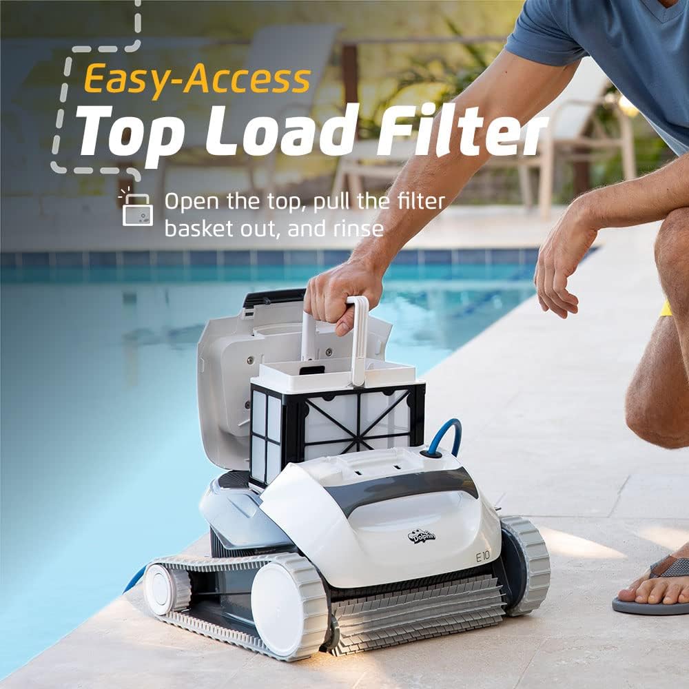 Dolphin Explorer E40 Robotic Pool Cleaner with Wi-Fi – Wall-Climbing, Waterline Scrubbing, Dual Drive Precision, for Inground Pools up to 50 ft - Image 3