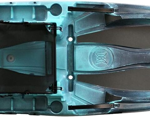 Perception Outlaw 11.5 Sit-On-Top Fishing Kayak – Fold-Away Frame Seat, 4 Rod Holders, Tackle Trays & 425 lbs Capacity