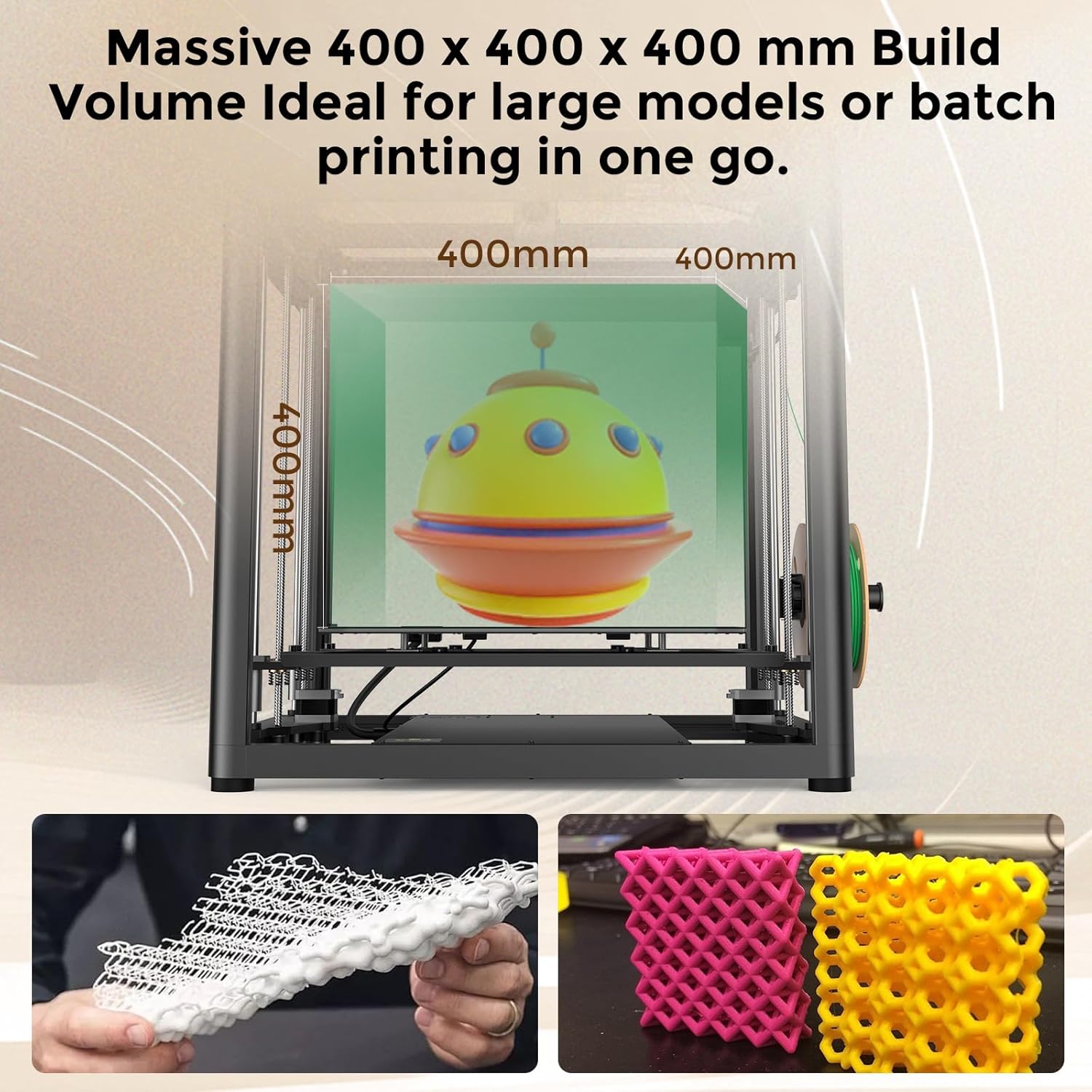 Creality Ender-5 Max 3D Printer – 400x400x400mm Large Build Volume - Image 2