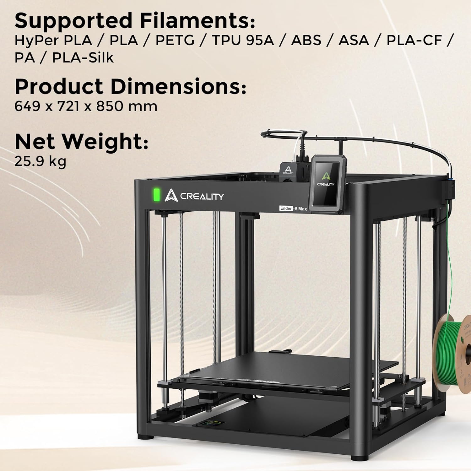Creality Ender-5 Max 3D Printer – 400x400x400mm Large Build Volume - Image 8