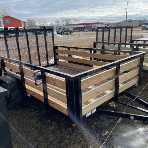 7×10 Heavy-Duty Utility Trailer – Single Axle with Wood Floor & LED Lights