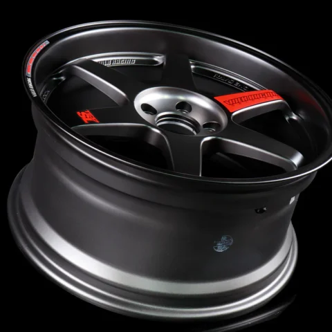 Volk Racing TE37 SL Black Edition III Wheel 19x8.5 5x114.3 32mm Pressed Black/Rim REDOT