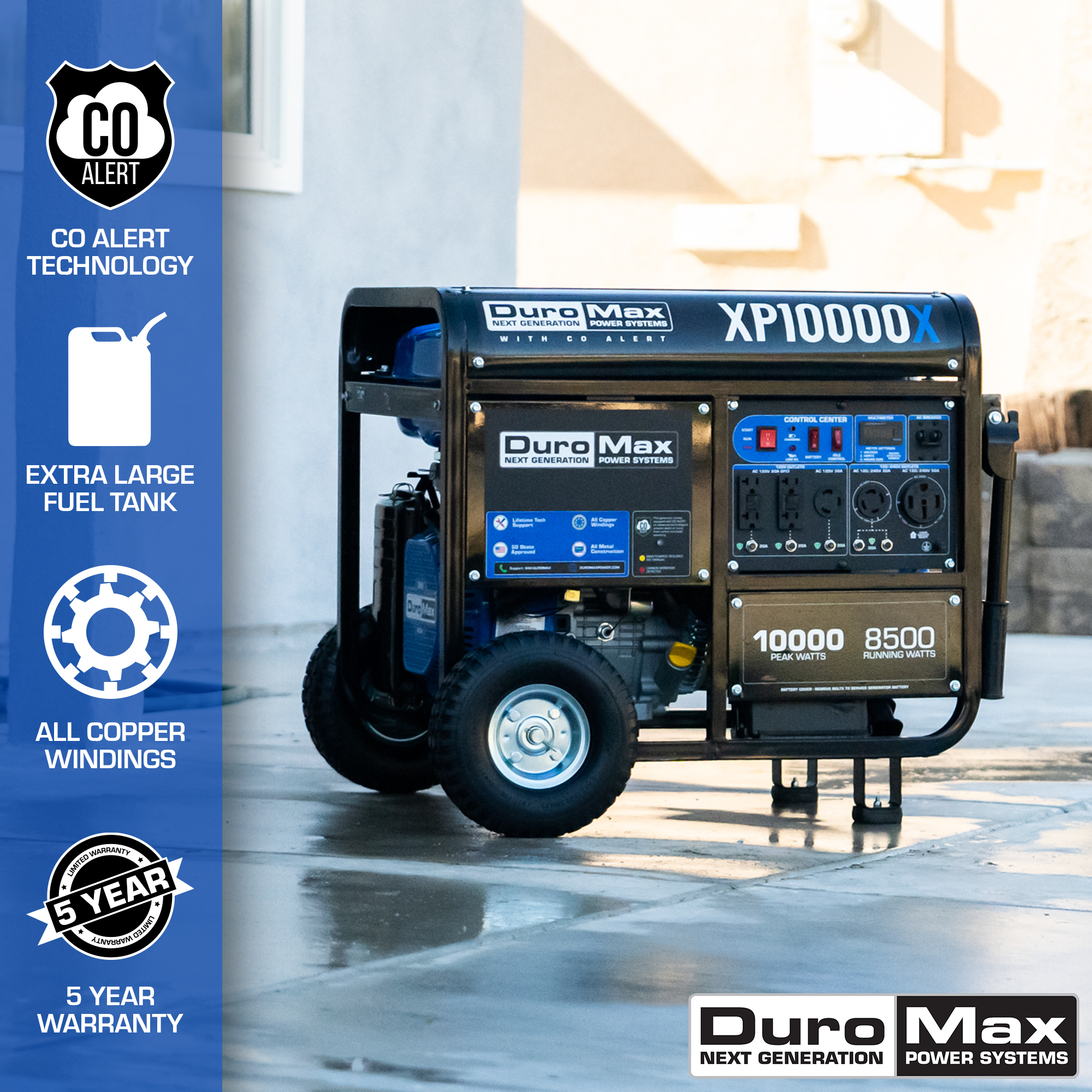 10,000 Watt Gasoline Portable Generator w/ CO Alert - Image 11