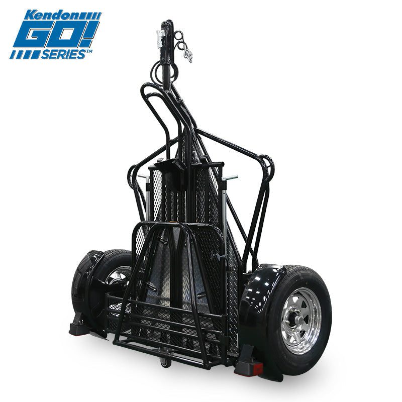 Folding Single-Rail Motorcycle Trailer with Ride-On Ramp - Image 8